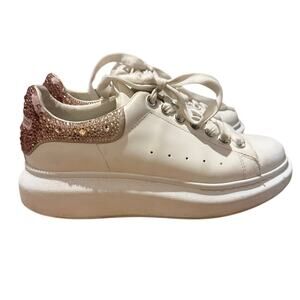 Alexander McQueen Oversized Rhinestone Sneakers Women’s Size 37 US 7